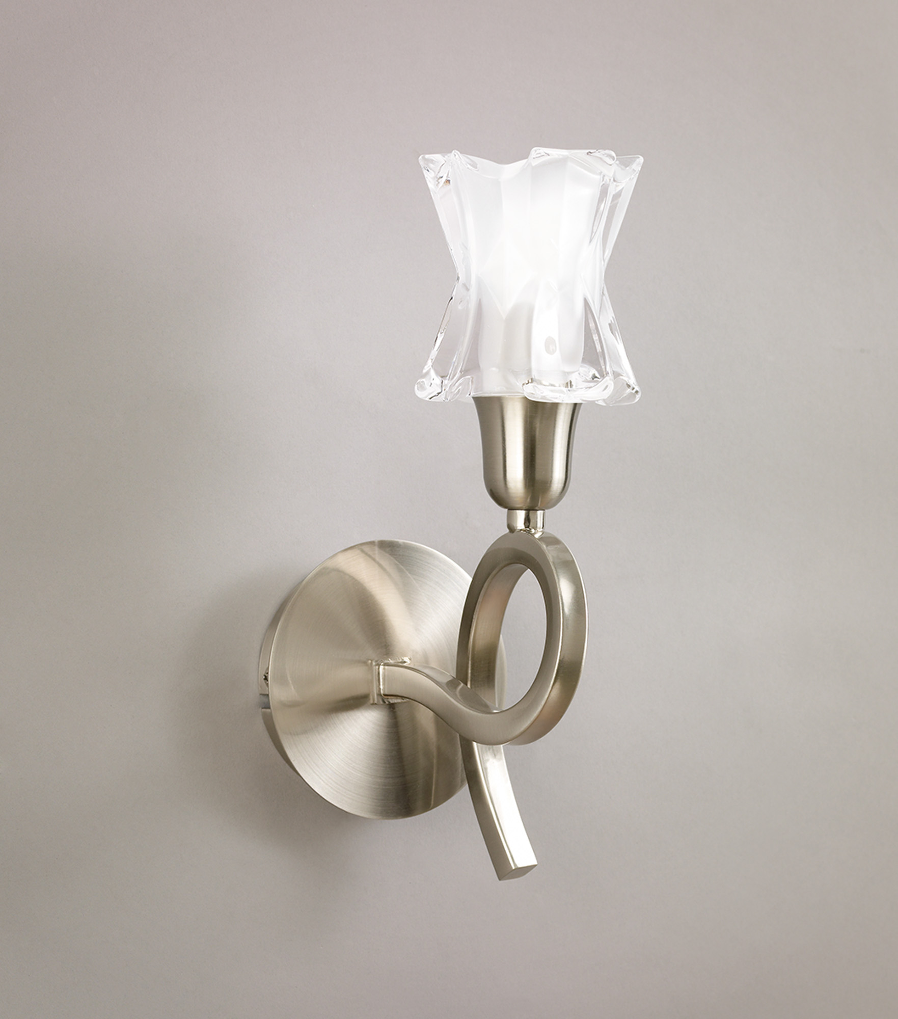 Alaska GU10 Satin Nickel Wall Lights Mantra Armed Wall Lights